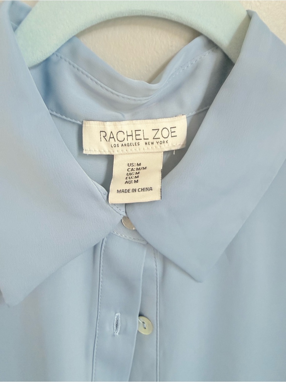 Rachel Zoe Pale Blue women’s shirt